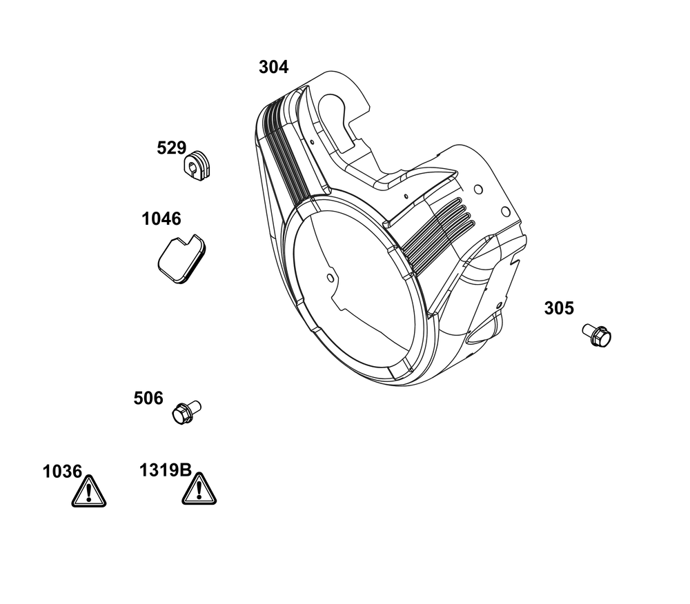 Blower Housing Group Diagram and Parts List for 386777-3151-G1 200000 - 399999 Briggs and Stratton Engine